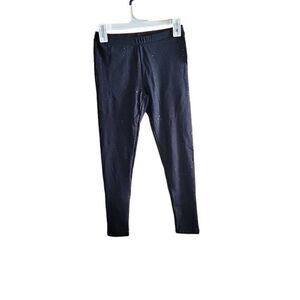 Cat & Jack Girls' Sparkle Black Leggings XL 14